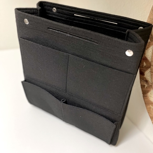 Handbags - Purse Insert (Black-Large) Organizer